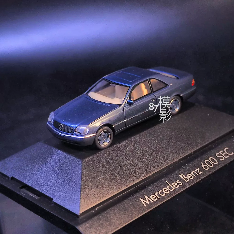 [1/87 HERPA  濂旈┌ 600 SEC Mercedes BENZ 钃濊壊 杞胯溅 濉戞枡妯″瀷]