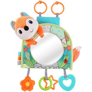 sozzy认知观察镜婴儿车载镜子玩具汽车安全座椅安抚挂件宝宝床铃