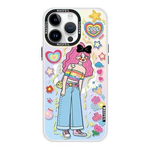 ANGYING × 彩虹女孩适用苹果17promax手机壳15磁吸新款iPhone16pro保护套13pm创意好看的ip14全包12带支架女