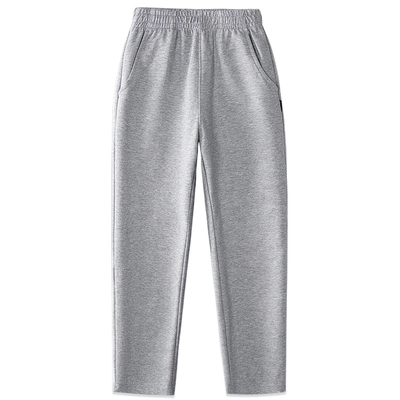 春秋儿童浅灰色校服裤子长裤纯棉