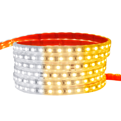 灯带led灯条三色变光家用客厅吊顶超亮220V户外防水变色软灯带条