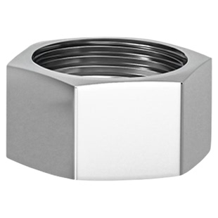 304不锈钢高压管帽外六角堵帽细牙闷头管堵封头内丝堵头G管PT堵头