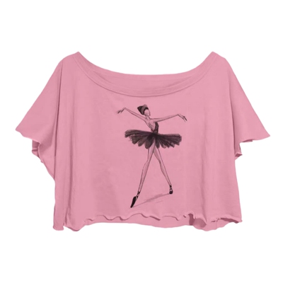 成人芭蕾舞短袖T恤宽松休闲