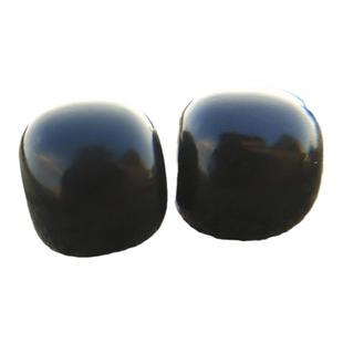 和田玉墨玉亮光黑羊脂散珠单颗墨玉亮光老型珠手链弟子珠百搭