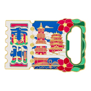 惠州冰箱贴金属创意磁吸开瓶器中国城市文创旅游纪念礼品礼物批发