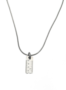 GuangYu设计感小众断尺锁骨项链