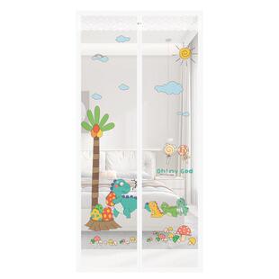 夏天防蚊门帘家用卧室纱门全磁条免打孔隔断帘静音磁吸挂帘防虫