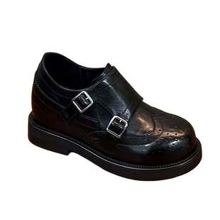 卓越名妆增高8CM  新款百搭厚底内增高休闲潮流乐福鞋小皮鞋w850