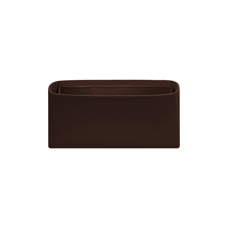 DGAZ全球品牌适用于MiuMiu Utilitaire中号绸缎内胆包咖啡棕