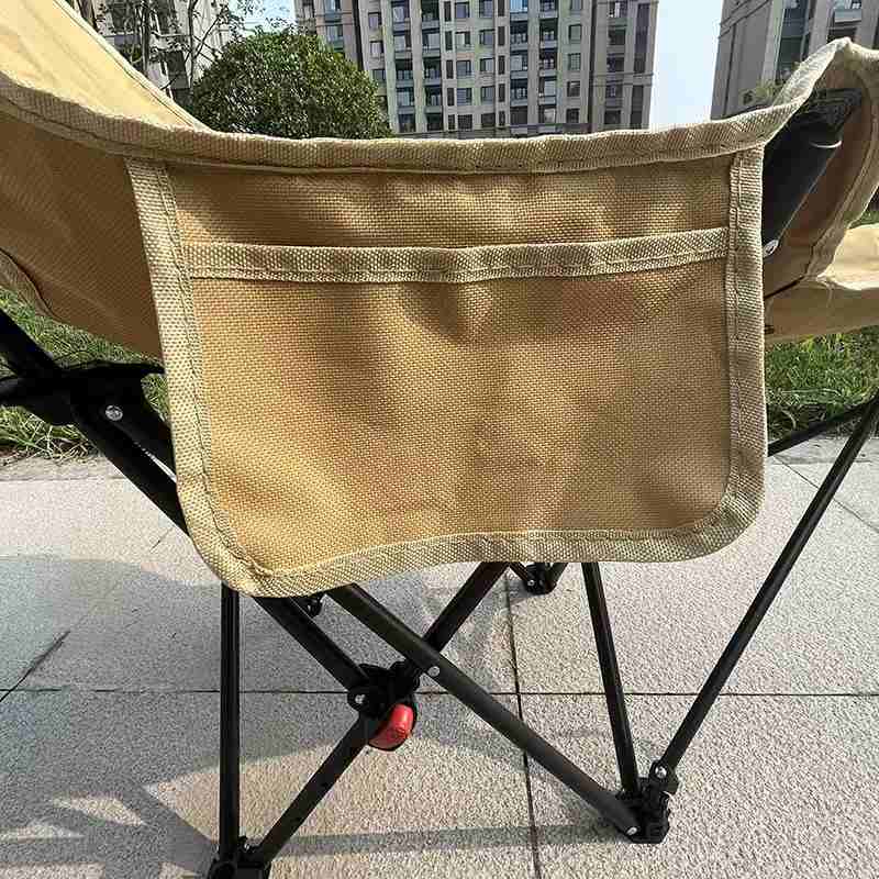 户外月亮躺椅便携式野餐桌椅套装调节可野营露营沙滩椅折叠椅可坐