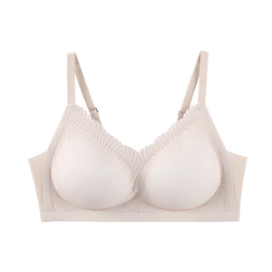 紫色花语无钢圈小胸女运动夏薄内衣