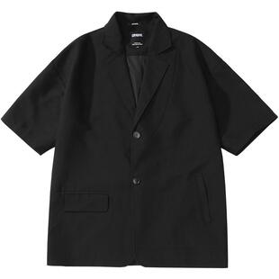 GENANX闪电潮牌短袖西装外套夏季新款休闲西服男女同款朱傲宇同款