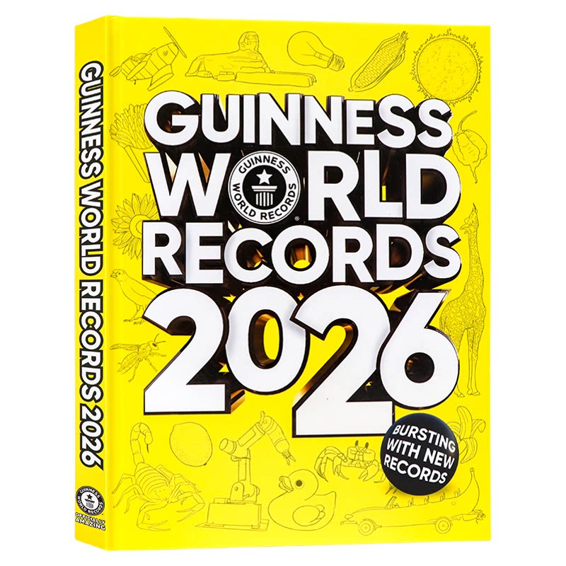 Guinness World Records 2026 吉尼斯2026年世界纪录大全 英文原版 精装儿童科普百科认知全书青少年课外英语读物探索世界
