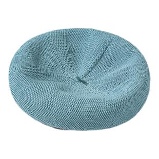 疯帽子 法国亚麻贝雷帽子可折叠逛街画家帽百搭纯色蓓蕾春夏26