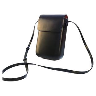 发型师翻盖剪刀包美发师黑色剪子斜挎包理发师时尚个性潮流工具包