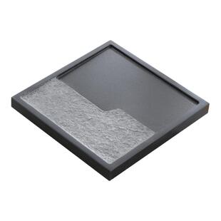 天然乌金石茶盘单盘方形一体整块石板家用功夫客厅茶台石头茶托盘
