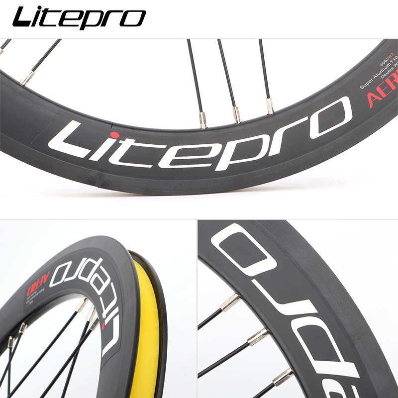 LP litepro高框刀圈轮组20寸74/130V刹变速轮毂451碟刹风行P8改装