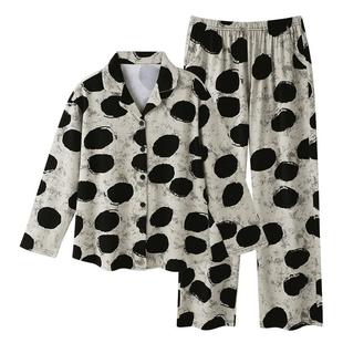 睡衣女春秋款纯棉长袖女款秋季2026新款大码休闲高级感秋冬家居服