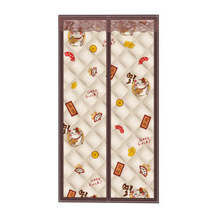 冬季棉门帘魔术贴自粘磁吸加厚家用开窗保暖御寒挡风防尘隔音隔断