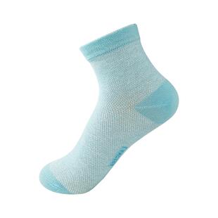 浪莎袜子女纯棉中筒袜春夏季薄款网眼透气夏天女士全棉袜白色女袜