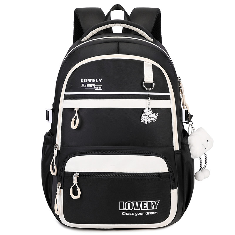 书包女生高中学生超大容量初中生背包男小学生3-6年级轻便双肩包