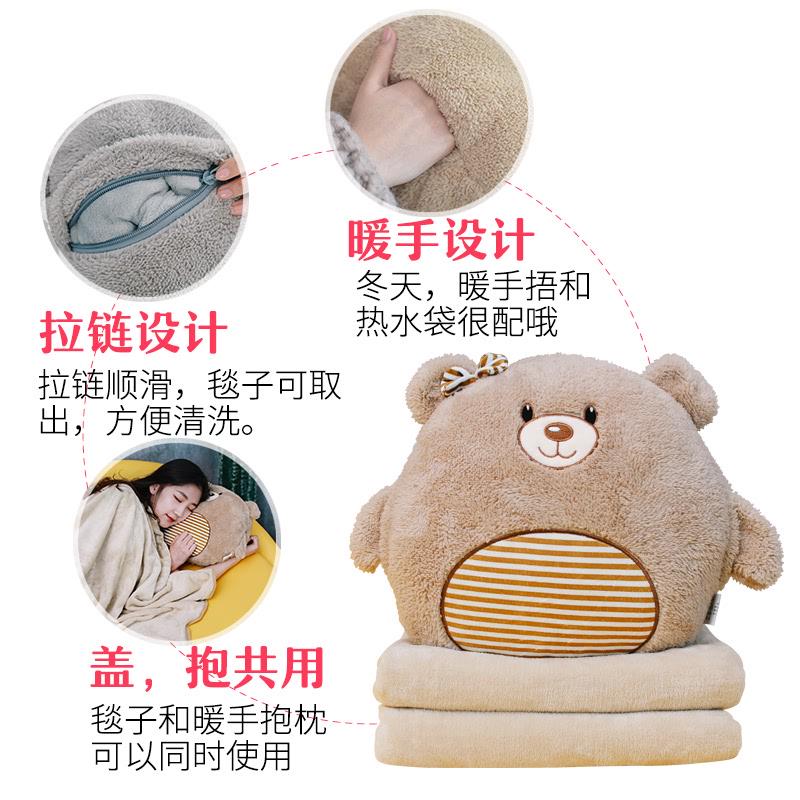 抱枕被子两用车用汽车靠垫二合一车内车载毛毯子折叠午睡靠枕沙发