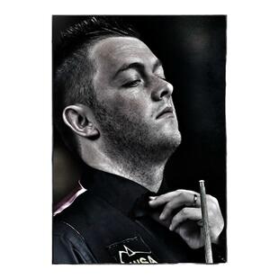 斯诺克台球名人挂画国內外明星罗尼奥沙利文壁画娱乐台球室装饰画