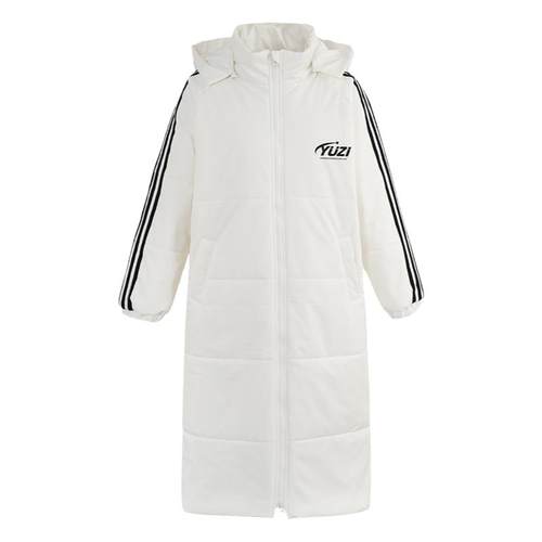 YUZI鱼子三防连帽上衣棉服长款大码女装微胖mm显瘦保暖200斤棉袄