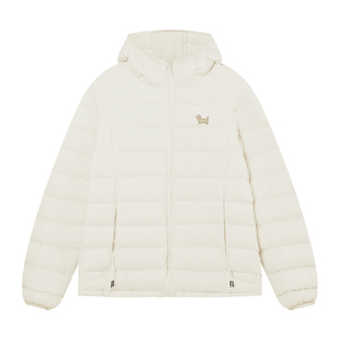 BIPOLAR腊肠狗连帽排骨羽绒服户外轻薄显瘦连帽上衣外套情侣男冬