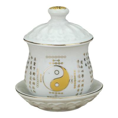 陶瓷水杯供水杯供佛杯道家八卦杯