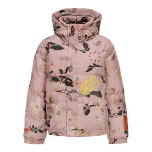 碧海潮生【粉梦蝶】秋冬新款中国风国潮印花加厚蓄热保暖棉服外套