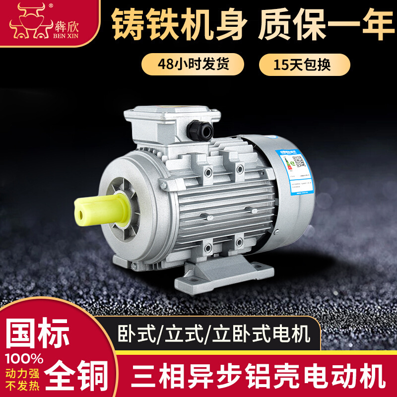 机相壳ycp100l1三动机步电动-标0.55kw铝380v12异电国-