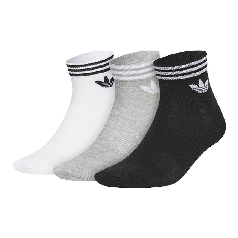 Adidas阿迪达斯三叶草百搭中筒袜