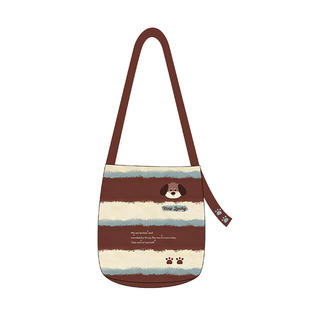 尼睿高级小众不撞款包包通勤百搭单肩帆布包时尚休闲斜挎水桶包女