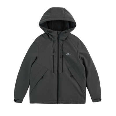 大码男装90白鸭绒连帽羽绒服