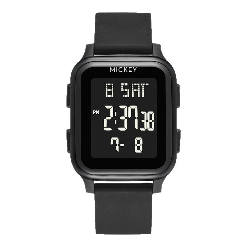 迪士尼手表电子表男款2025新款只看时间学生初高中儿童数字显示