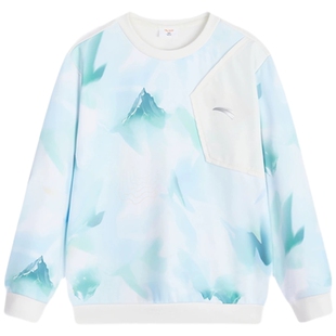 商场同款 安踏儿童男小童卫衣套头衫2025秋新款宝宝圆领印花萌趣