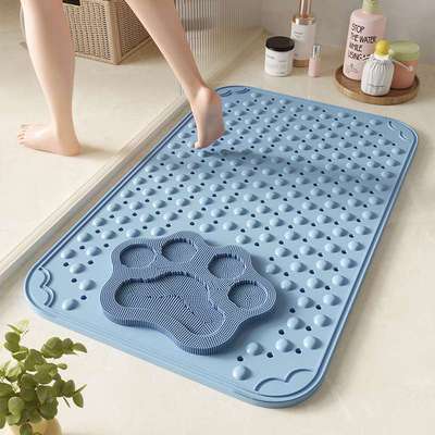 浴室防滑地垫厕所淋浴房孕妇老人专用洗澡按摩垫子卫生间防摔脚垫