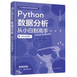 Python数据分析从小白到高手 零基础新手数据分析初学者办公人员初级数据分析师数据库技术人员自学图书籍 职业院校培训机构教材