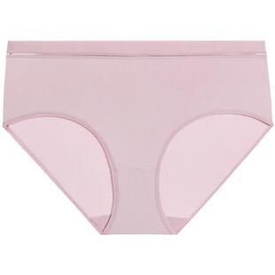 爱慕内裤女士简约一片式棉质底裆柔软弹力贴肤中腰平角裤AM238021
