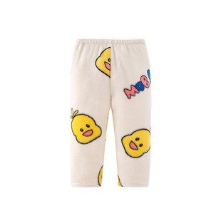 儿童珊瑚绒长裤加厚男童秋冬季保暖睡裤女童加绒法兰绒休闲暖暖裤