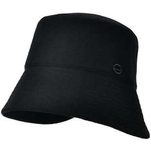 卡蒙羊绒大头围秋季盆帽女冬天护耳羊毛呢渔夫帽女高级显脸小帽子