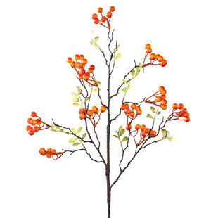 仿真花秋实果浆果插花客厅发财红果假花束花艺摆设家居装饰品摆件