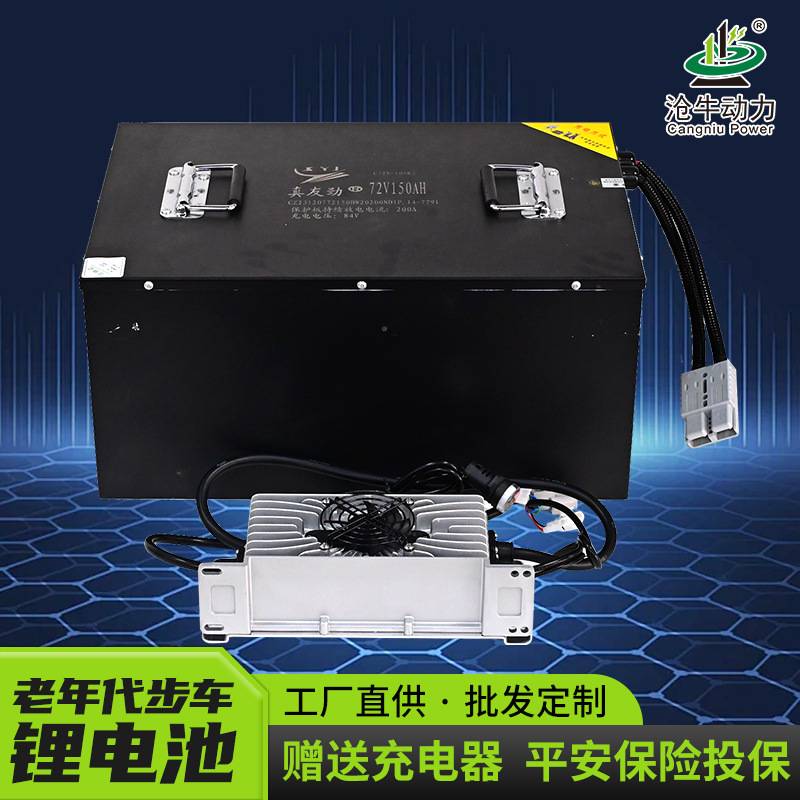 现货老年代步车用锂电池48V大容量长续航三轮四轮车长时储能