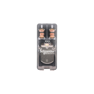 正品施耐德RXG25BD中间继电器直流24V RXG24VDC继电器8脚透明外壳