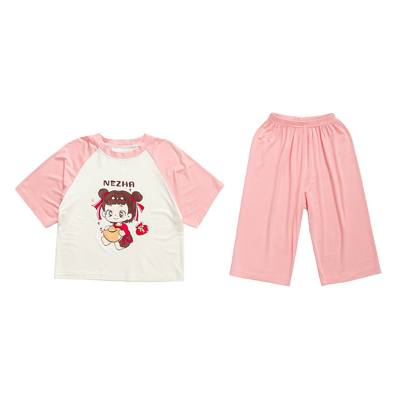 2025夏季女童夏款莫家居服套装