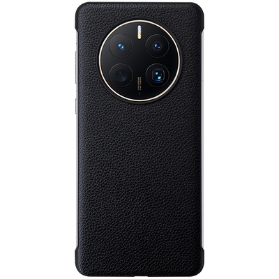 适用mate50头层牛皮无边框保护套