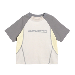 NORNOR陈大猪女童薄款短袖t恤夏季防晒凉感速干儿童休闲运动上衣