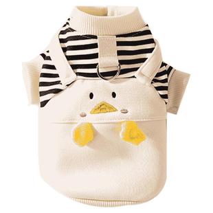 可爱背带两脚卫衣小狗狗秋冬季泰迪比熊宠物博美小型幼犬冬天衣服