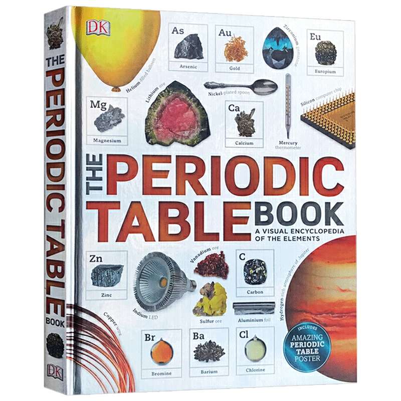 英文原版 精装教材 DK元素周期表图解百科 The Periodic Table Book 化学元素视觉百科 进口儿童英语工具书 英文版原版书籍